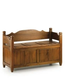 MOYCOR Banquettes Banc Avec Coffre De Rangement En Mindi Marron L110