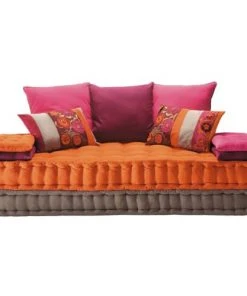 Maisons Du Monde Banquettes Banquette 2/3 Places En Coton Multicolore