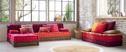 Maisons Du Monde Banquettes Banquette 2/3 Places En Coton Multicolore 5 Maisons Du Monde Banquettes Banquette 2/3 Places En Coton Multicolore – Image 3