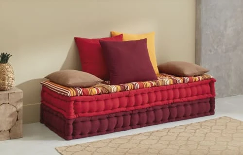 Maisons Du Monde Banquettes Banquette 2/3 Places En Coton Multicolore 4 Maisons Du Monde Banquettes Banquette 2/3 Places En Coton Multicolore – Image 2