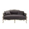 Maisons Du Monde Banquettes Banquette 2/3 Places En Velours Anthracite