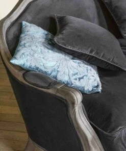 Maisons Du Monde Banquettes Banquette 2/3 Places En Velours Anthracite -Magasin Méridiennes banquette 2 3 places en velours anthracite 1000 12 3 141248 6