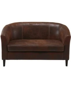 Maisons Du Monde Canapés Petits Prix Banquette 2 Places En Suédine Marron