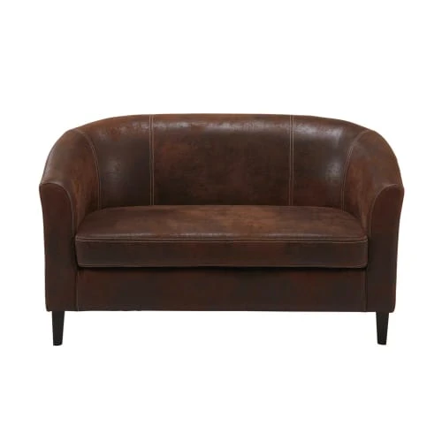 Maisons Du Monde Canapés Petits Prix Banquette 2 Places En Suédine Marron 3 Maisons Du Monde Canapés Petits Prix Banquette 2 Places En Suédine Marron
