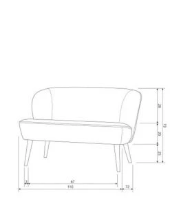Woood Canapés Petits Prix Banquette 2 Places Velours Vert Kaki -Magasin Méridiennes banquette 2 places velours vert kaki 4