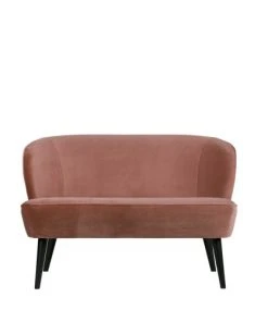 Woood Banquettes Banquette 2 Places Velours Vieux Rose