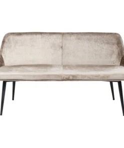Kare Design Banquettes Banquette 3 Places En Velours Beige