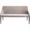 Kare Design Banquettes Banquette 3 Places En Velours Gris -Magasin Méridiennes banquette 3 places en velours gris