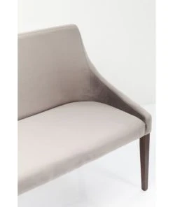 Kare Design Banquettes Banquette 3 Places En Velours Gris -Magasin Méridiennes banquette 3 places en velours gris 3