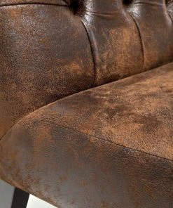 Kare Design Banquettes Banquette 3 Places Marron En Microfibre -Magasin Méridiennes banquette 3 places marron en microfibre 2