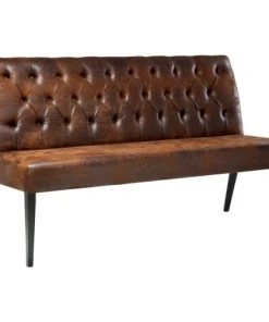 Kare Design Banquettes Banquette 3 Places Marron En Microfibre -Magasin Méridiennes banquette 3 places marron en microfibre 3