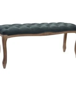 Wadiga Banquettes Banquette Capitonnée Classique Bois Naturel Et Polyester Beige -Magasin Méridiennes banquette capitonnee classique bois naturel et polyester gris