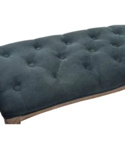 Wadiga Banquettes Banquette Capitonnée Classique Bois Naturel Et Polyester Gris -Magasin Méridiennes banquette capitonnee classique bois naturel et polyester gris 3