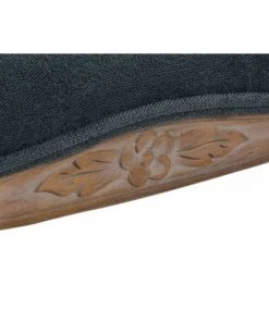 Wadiga Banquettes Banquette Capitonnée Classique Bois Naturel Et Polyester Gris -Magasin Méridiennes banquette capitonnee classique bois naturel et polyester gris 4