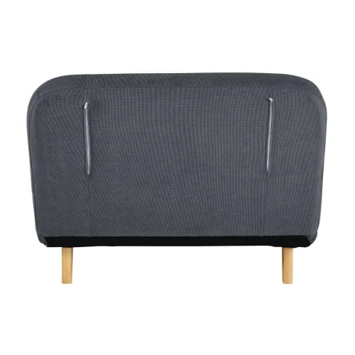 Maisons Du Monde Canapés Petits Prix Banquette Clic-clac 1 Place En Velours Gris Anthracite 6 Maisons Du Monde Canapés Petits Prix Banquette Clic-clac 1 Place En Velours Gris Anthracite – Image 4