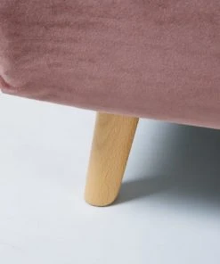 Maisons Du Monde Canapés Petits Prix Banquette Clic-clac 1 Place En Velours Vieux Rose -Magasin Méridiennes banquette clic clac 1 place en velours vieux rose 1000 14 30 186334 4