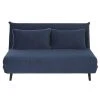 Maisons Du Monde Canapés Petits Prix Banquette Clic-clac 2 Places En Velours Bleu