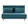Maisons Du Monde Canapés Petits Prix Banquette Clic-clac 2 Places En Velours Bleu Pétrole -Magasin Méridiennes banquette clic clac 2 places en velours bleu petrole 1000 16 32 186336 1