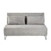 Maisons Du Monde Canapés Petits Prix Banquette Clic-clac 2 Places En Velours Gris Clair