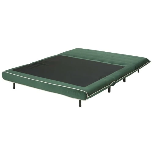 Maisons Du Monde Canapés Petits Prix Banquette Clic-clac 2 Places En Velours Vert 4 Maisons Du Monde Canapés Petits Prix Banquette Clic-clac 2 Places En Velours Vert – Image 2