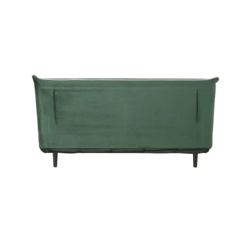 Maisons Du Monde Canapés Petits Prix Banquette Clic-clac 2 Places En Velours Vert 6 Maisons Du Monde Canapés Petits Prix Banquette Clic-clac 2 Places En Velours Vert – Image 4