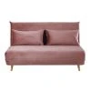 Maisons Du Monde Canapés Petits Prix Banquette Clic-clac 2 Places En Velours Vieux Rose -Magasin Méridiennes banquette clic clac 2 places en velours vieux rose 1000 0 33 186337 1