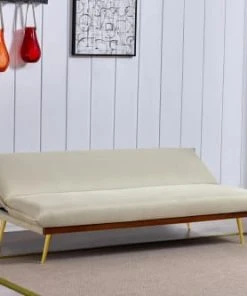 Concept Usine Canapés Petits Prix Banquette Clic Clac 3 Places En Tissu Beige -Magasin Méridiennes banquette clic clac 3 places en tissu beige 2