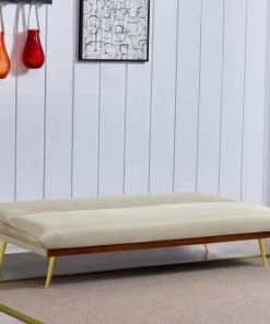 Concept Usine Canapés Petits Prix Banquette Clic Clac 3 Places En Tissu Beige -Magasin Méridiennes banquette clic clac 3 places en tissu beige 3