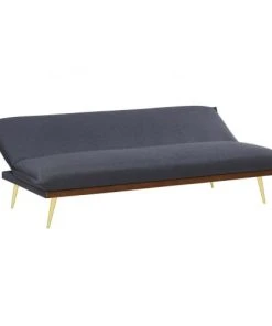 Concept Usine Canapés Petits Prix Banquette Clic Clac 3 Places En Tissu Gris Foncé -Magasin Méridiennes banquette clic clac 3 places en tissu gris fonce 4