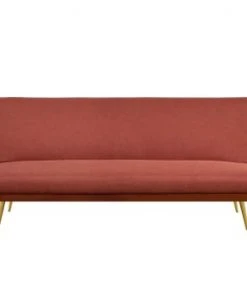 Concept Usine Canapés Petits Prix Banquette Clic Clac 3 Places En Tissu Rose Framboise