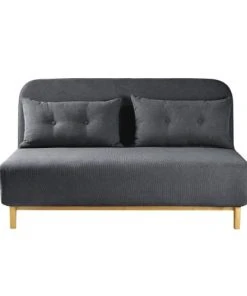 Maisons Du Monde Canapés Petits Prix Banquette Clic-clac 3 Places Gris Anthracite