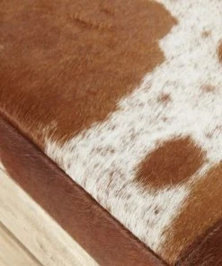 Maisons Du Monde Banquettes Banquette Coffre 2 Places En Manguier Et Peau De Vache -Magasin Méridiennes banquette coffre 2 places en manguier et peau de vache 1000 12 0 189256 5