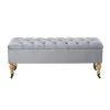 Maisons Du Monde Banquettes Banquette Coffre 2 Places En Velours Gris -Magasin Méridiennes banquette coffre 2 places en velours gris 1000 6 26 191086 1