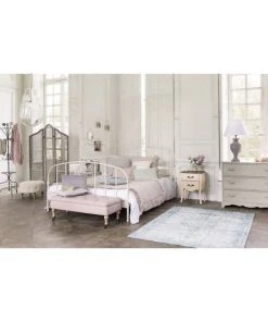 Maisons Du Monde Banquettes Banquette Coffre à Roulettes En Lin Rose -Magasin Méridiennes banquette coffre a roulettes en lin rose 1000 2 20 176853 5