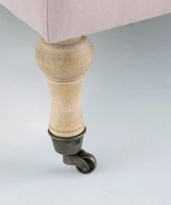 Maisons Du Monde Banquettes Banquette Coffre à Roulettes En Lin Rose -Magasin Méridiennes banquette coffre a roulettes en lin rose 1000 2 20 176853 9