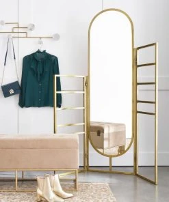 Maisons Du Monde Banquettes Banquette Coffre écrue Et Dorée -Magasin Méridiennes banquette coffre ecrue et doree 1000 0 9 210749 4