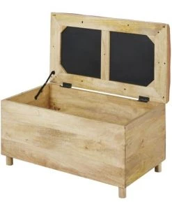 Maisons Du Monde Banquettes Banquette Coffre Et Assise Saumon -Magasin Méridiennes banquette coffre et assise saumon 1000 13 2 218327 2