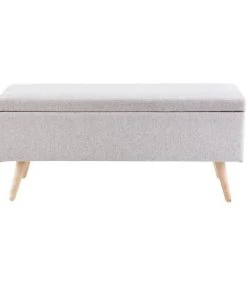 Maisons Du Monde Banquettes Banquette Coffre Vintage Grise Et Hévéa