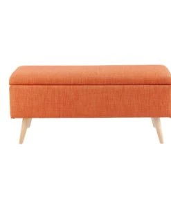 Maisons Du Monde Banquettes Banquette Coffre Vintage Orange