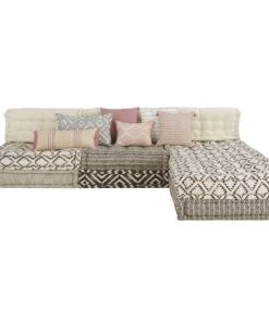 Maisons Du Monde Banquettes Banquette D'angle 4/5 Places En Coton