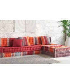 Maisons Du Monde Canapés D'angle Banquette D'angle 6 Places En Coton Multicolore -Magasin Méridiennes banquette d angle 6 places en coton multicolore 1000 13 18 111210 4