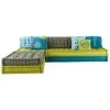 Maisons Du Monde Canapés D'angle Banquette D'angle Modulable 6 Places En Coton Bleue Et Verte 2 Maisons Du Monde Canapés D'angle Banquette D'angle Modulable 6 Places En Coton Bleue Et Verte -Magasin Méridiennes banquette d angle modulable 6 places en coton bleue et verte 1000 6 34 131603 3