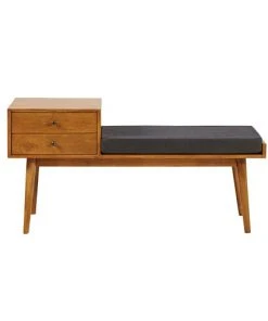 Maisons Du Monde Meubles D'entrée Et à Chaussures Banquette D'entrée Vintage 2 Tiroirs En Manguier L.120cm