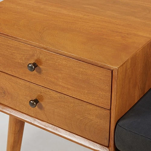 Maisons Du Monde Meubles D'entrée Et à Chaussures Banquette D'entrée Vintage 2 Tiroirs En Manguier L.120cm 5 Maisons Du Monde Meubles D'entrée Et à Chaussures Banquette D'entrée Vintage 2 Tiroirs En Manguier L.120cm – Image 5