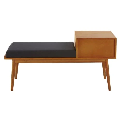 Maisons Du Monde Meubles D'entrée Et à Chaussures Banquette D'entrée Vintage 2 Tiroirs En Manguier L.120cm 4 Maisons Du Monde Meubles D'entrée Et à Chaussures Banquette D'entrée Vintage 2 Tiroirs En Manguier L.120cm – Image 4