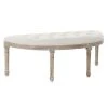 Wadiga Banquettes Banquette Demi-lune Capitonnée Classique Bois Et Polyester Beige 1 Wadiga Banquettes Banquette Demi-lune Capitonnée Classique Bois Et Polyester Beige -Magasin Méridiennes banquette demi lune capitonnee classique bois et polyester beige