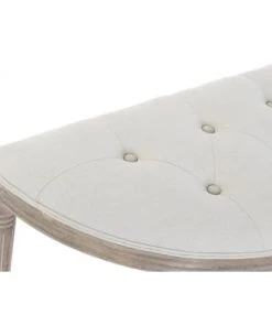 Wadiga Banquettes Banquette Demi-lune Capitonnée Classique Bois Et Polyester Beige -Magasin Méridiennes banquette demi lune capitonnee classique bois et polyester beige 3