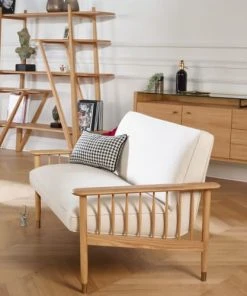 Robin Des Bois Banquettes Banquette En Chêne Et Lin Naturel 2 Places -Magasin Méridiennes banquette en chene et lin naturel 2 places 4