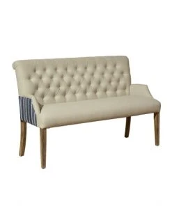 Robin Des Bois Banquettes Banquette En Lin Capitonné Et Tissu Imprimé 3 Places