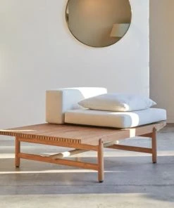 Tikamoon Banquettes Banquette En Teck Massif 1 Place -Magasin Méridiennes banquette en teck massif 1 place 3